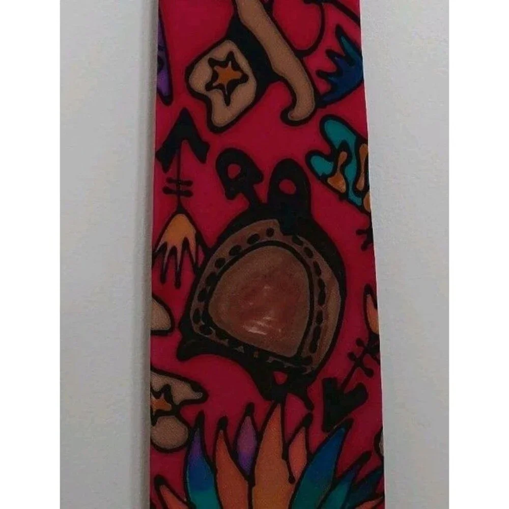 Robert Daskal Men's Tie Cowboys Sheriffs Indians Themed